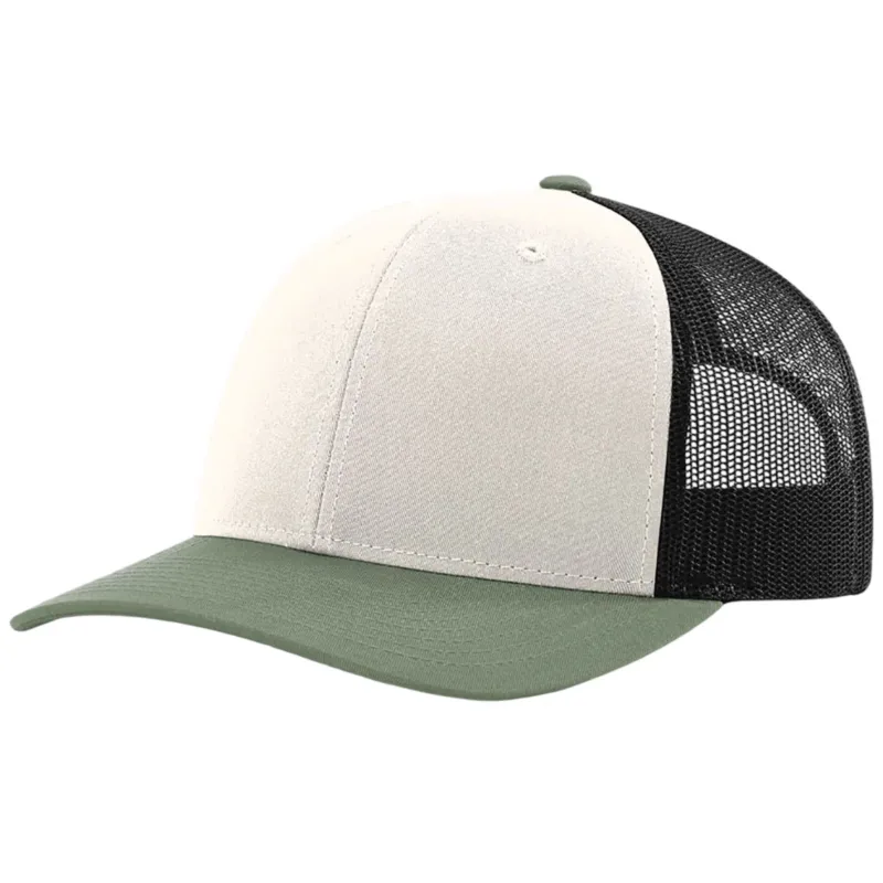 Richardson Cream/Black/Loden Trucker Cap