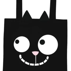 the Cat Shopper | cotton tote bag | fabric bag for shopping, office or university