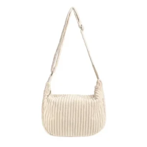 Small Corduroy Bag Wide Strap Shoulder Bag