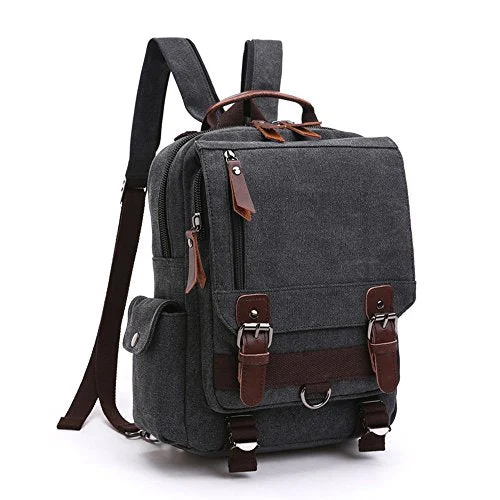 Vintage backpack backpack canvas bag messenger bag for work and school