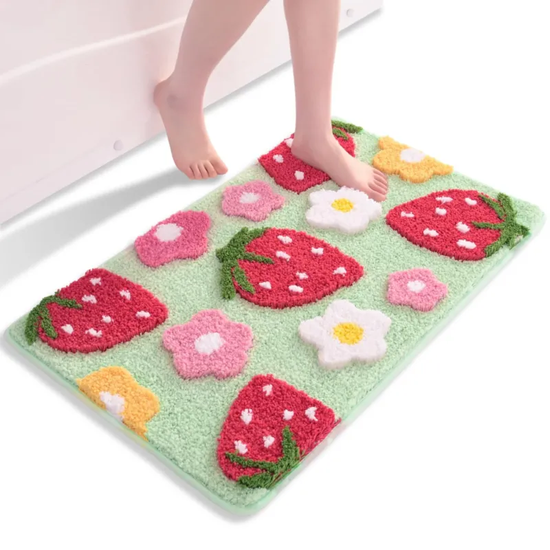 Bath Mat Non-slip Washable Bath Mat Colorful Bath Mat
