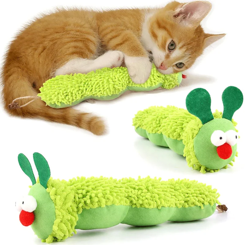 Catnip Toy, Interactive Cat Toy for Self-Employment, Soft Plush Cushion