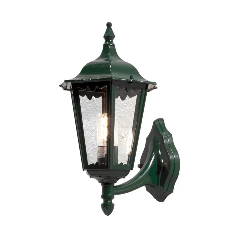 Konstsmide Wandleuchte Firenze grün, klares Glas