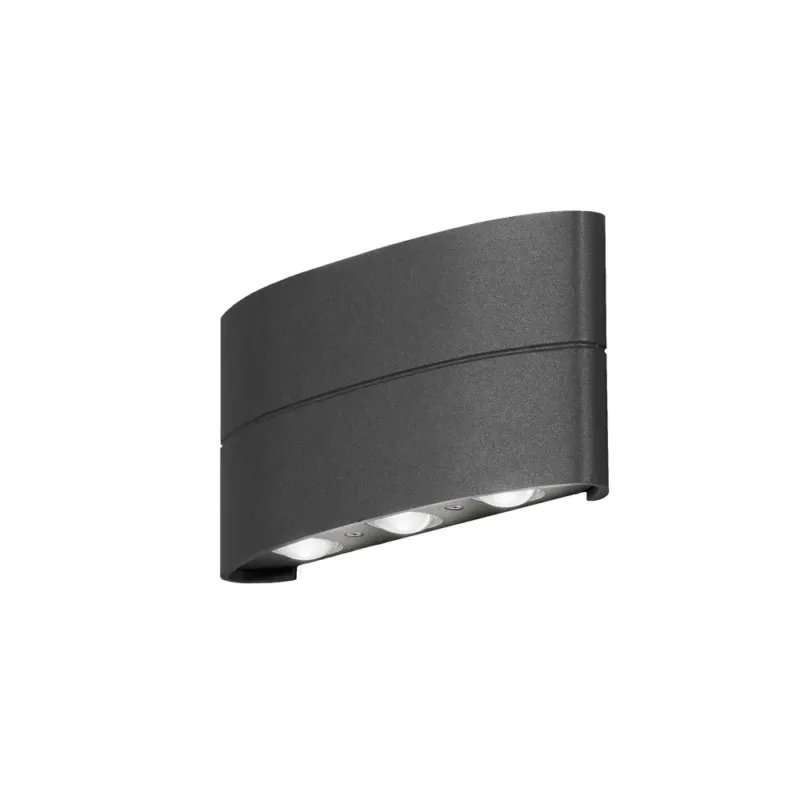 Konstsmide Chieri Wandl. 8W LED Aluminium, anthrazit, IP54