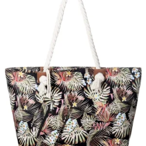 Large water-repellent beach bag with zip
