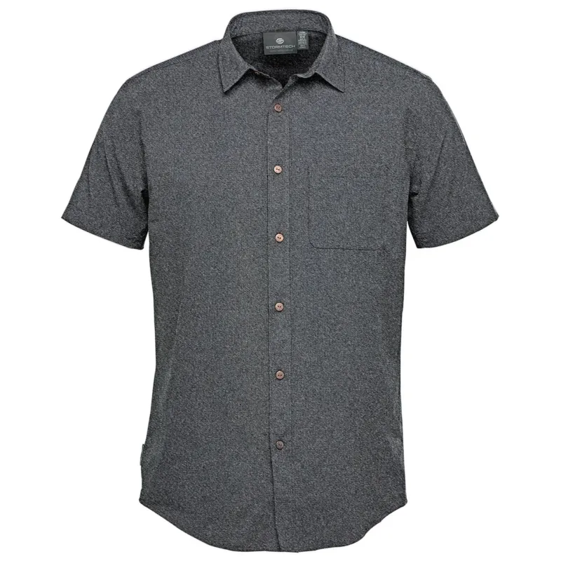 Stormtech Men's Heather Grey Azores Quick Dry Shirt
