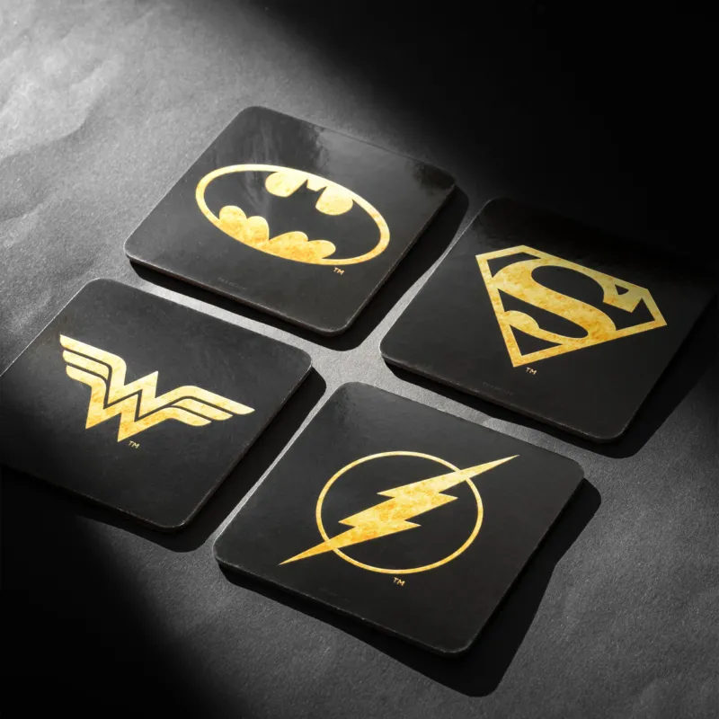 Produktbild DC Comics Logos Untersetzer 4er Set