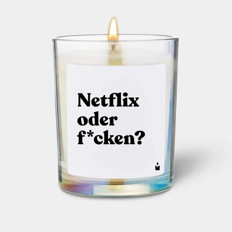 Duftkerze Rainbow Flowery Netflix oder f*cken? von ChattyCandles